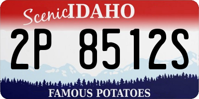 ID license plate 2P8512S