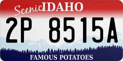 ID license plate 2P8515A