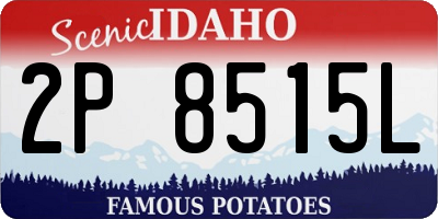 ID license plate 2P8515L