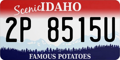 ID license plate 2P8515U