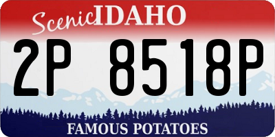 ID license plate 2P8518P