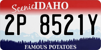 ID license plate 2P8521Y