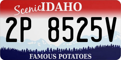 ID license plate 2P8525V