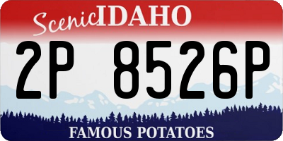 ID license plate 2P8526P