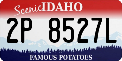 ID license plate 2P8527L