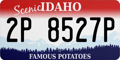 ID license plate 2P8527P