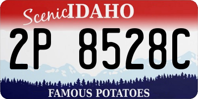 ID license plate 2P8528C