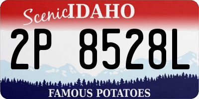 ID license plate 2P8528L