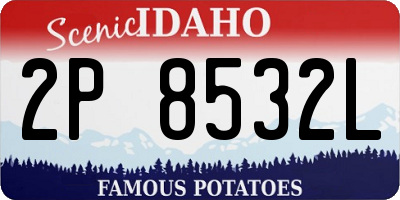 ID license plate 2P8532L