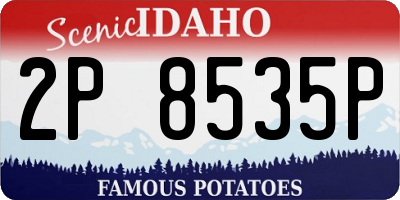 ID license plate 2P8535P