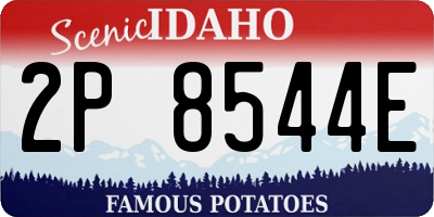 ID license plate 2P8544E