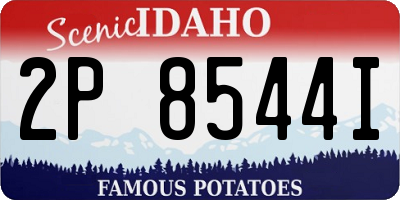 ID license plate 2P8544I