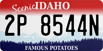 ID license plate 2P8544N