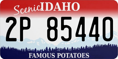 ID license plate 2P8544O