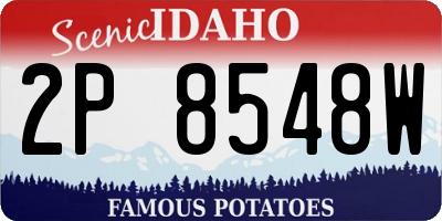 ID license plate 2P8548W