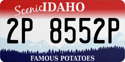 ID license plate 2P8552P