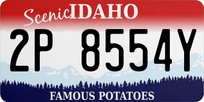 ID license plate 2P8554Y