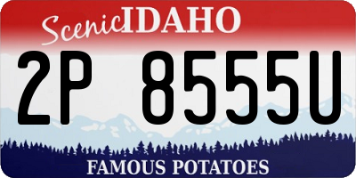 ID license plate 2P8555U