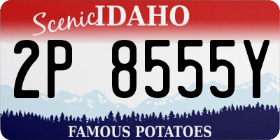 ID license plate 2P8555Y