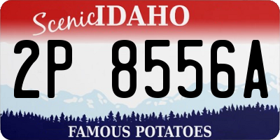 ID license plate 2P8556A