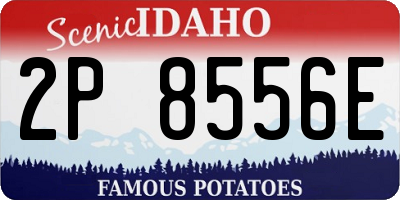 ID license plate 2P8556E