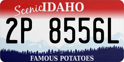 ID license plate 2P8556L
