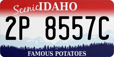 ID license plate 2P8557C