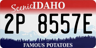 ID license plate 2P8557E