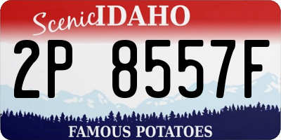 ID license plate 2P8557F