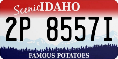 ID license plate 2P8557I
