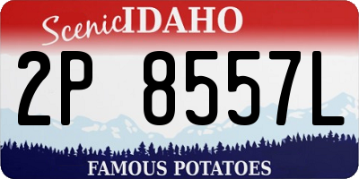 ID license plate 2P8557L