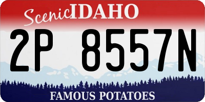 ID license plate 2P8557N