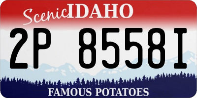 ID license plate 2P8558I