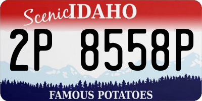 ID license plate 2P8558P