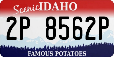 ID license plate 2P8562P
