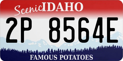 ID license plate 2P8564E