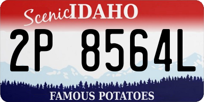 ID license plate 2P8564L