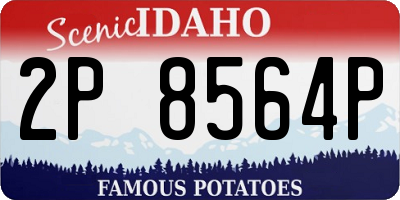 ID license plate 2P8564P