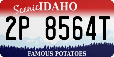 ID license plate 2P8564T