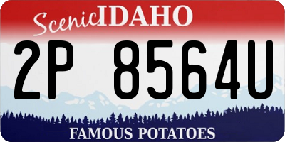 ID license plate 2P8564U