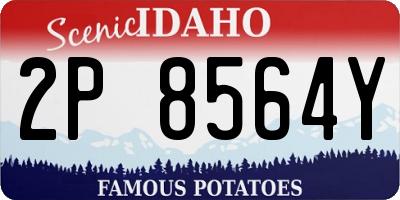 ID license plate 2P8564Y