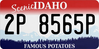 ID license plate 2P8565P