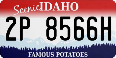 ID license plate 2P8566H
