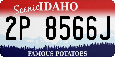 ID license plate 2P8566J