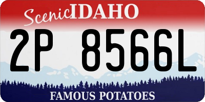 ID license plate 2P8566L