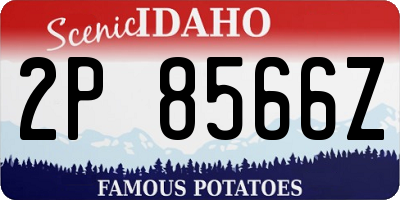 ID license plate 2P8566Z
