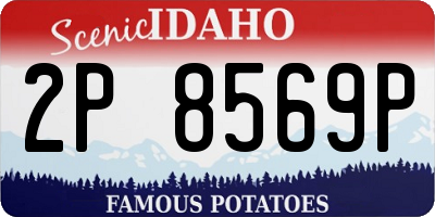 ID license plate 2P8569P