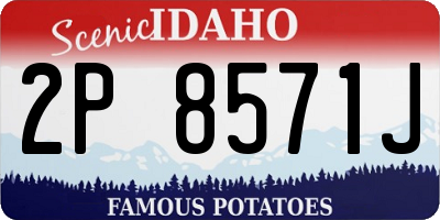 ID license plate 2P8571J