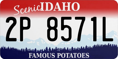 ID license plate 2P8571L