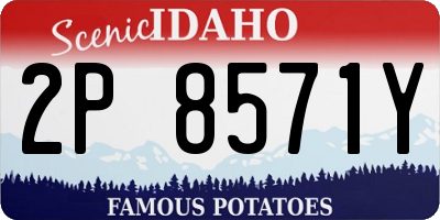 ID license plate 2P8571Y